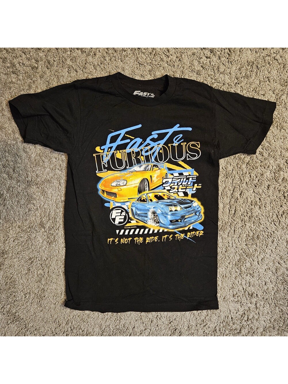 Fast & Furious Universal Studios Black Graphic T-Shirt Size S (34/36)